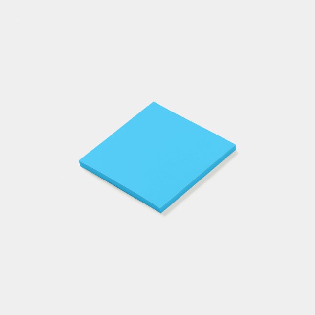 Solid Sky Blue Color Post-it Notes (Angled)