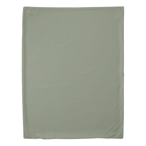 Solid Smoke Green by Premium Collections Duvet Cover