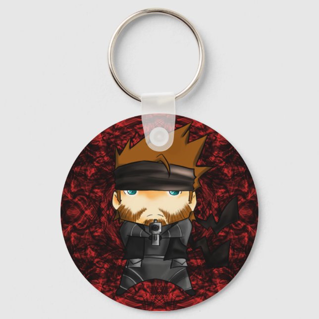 Solid snake 007 keychain (Front)
