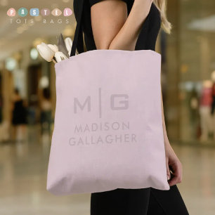 Solid Soft Light Pastel Beige Pink Color  Tote Bag
