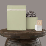 Solid Soft Light Pastel Lemon Sage Green Color Wrapping Paper