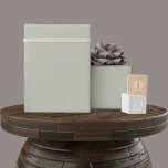 Solid Soft Light Pastel Misty Sage Green Color Wrapping Paper