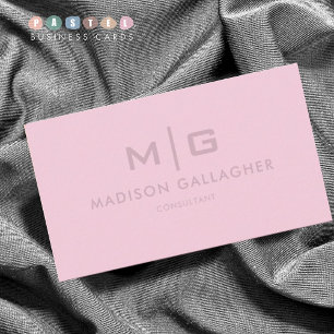 Solid Soft Light Pastel Orchid Pink Color Business Card