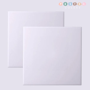 Solid Soft Light Pastel Purple White Color Ceramic Tile