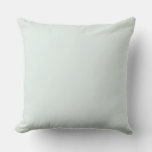Solid Soft Light Pastel Sage Moss Green Color Throw Pillow