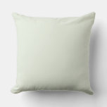 Solid Soft Light Pastel Sage Moss Green Color Throw Pillow