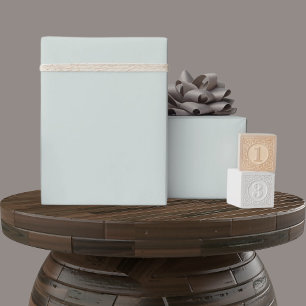 Solid Soft Light Pastel Seafoam Mist Green Color Wrapping Paper