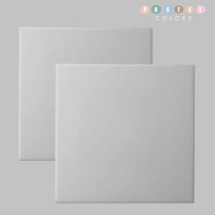 Solid Soft Light Pastel Steel Grey Color Ceramic Tile