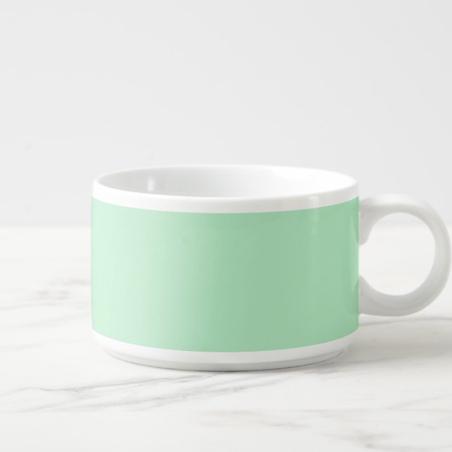 Solid Soft Mint Green Chili Bowl (Left)