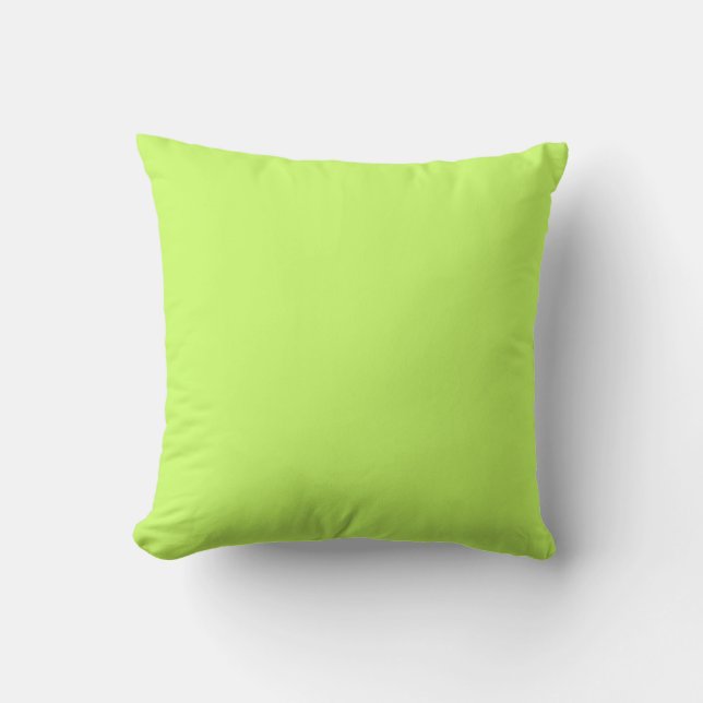 solid soft pastel green pillow (Front)