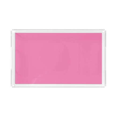 Solid soft pink acrylic tray