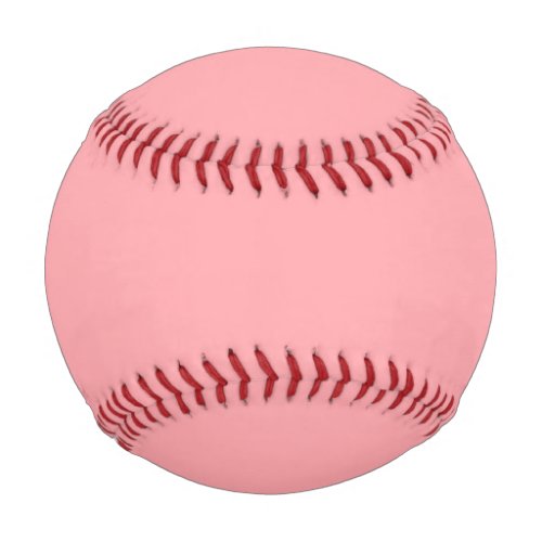 Solid soft pink baseball