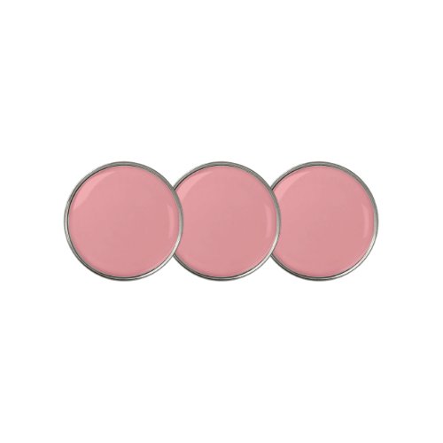 Solid soft pink golf ball marker