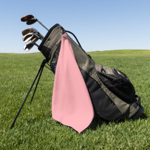 Solid soft pink golf towel