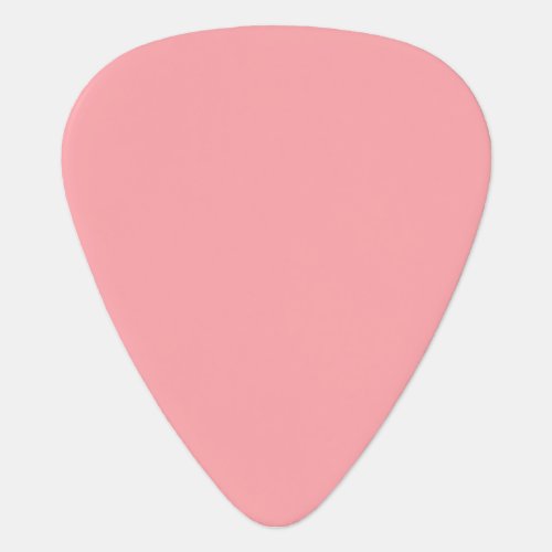 Solid soft pink guitar pick