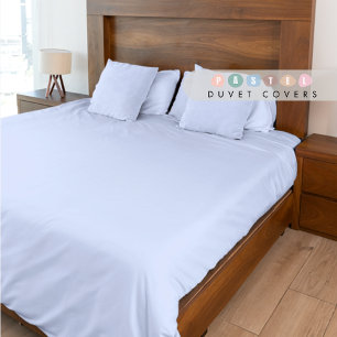 Solid Soft Sky Light Pastel Baby Blue Color Duvet Cover