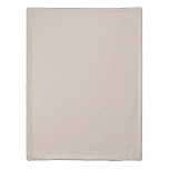 Solid Soft Sky Light Pastel Beige  Brown Color Duvet Cover