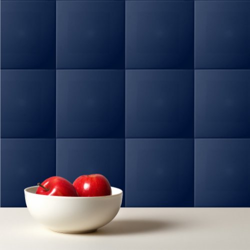 Solid space deep blue ceramic tile