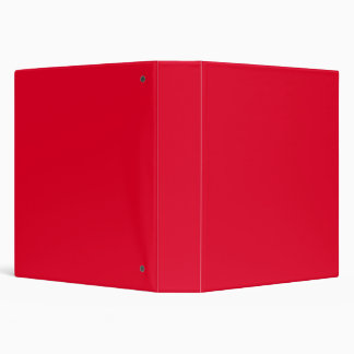Solid Spanish Red Color Tone 3 Ring Binder