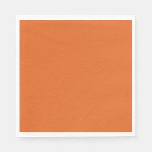 Solid squash orange napkins
