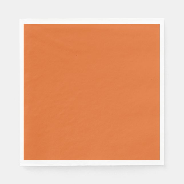 Solid squash orange napkins (Front)