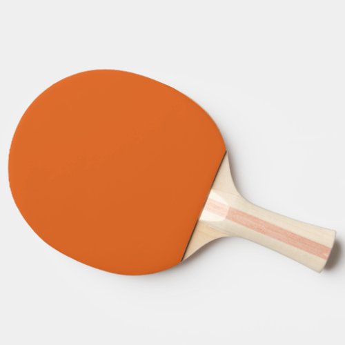 Solid squash orange ping pong paddle