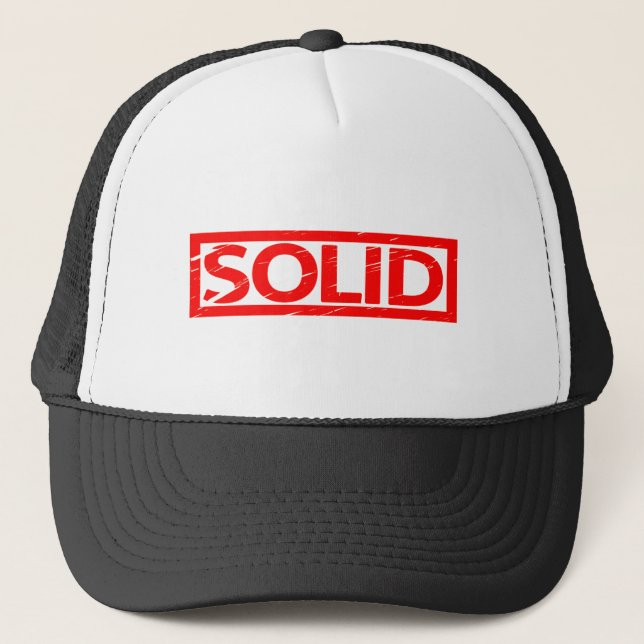 Solid Stamp Trucker Hat (Front)