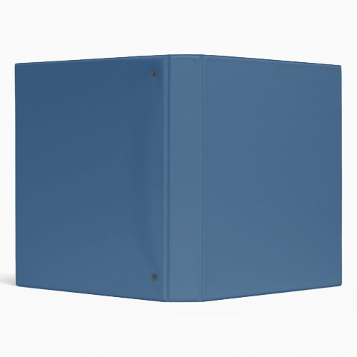 Solid steel blue 3 ring binder