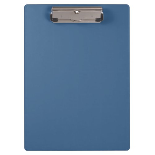 Solid steel blue clipboard