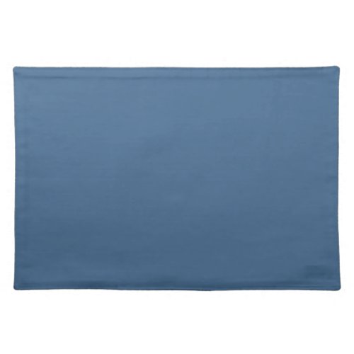 Solid steel blue cloth placemat