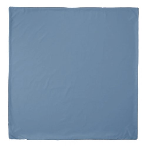 Solid steel blue duvet cover