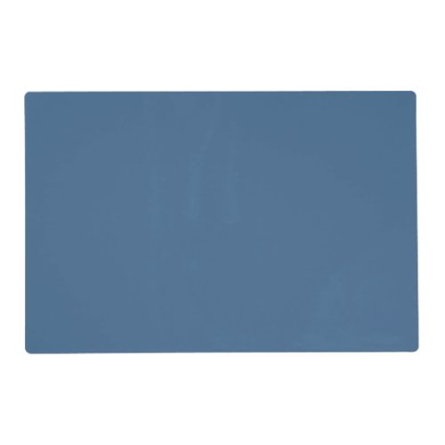 Solid steel blue placemat