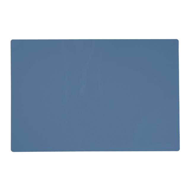Solid steel blue placemat (Front)