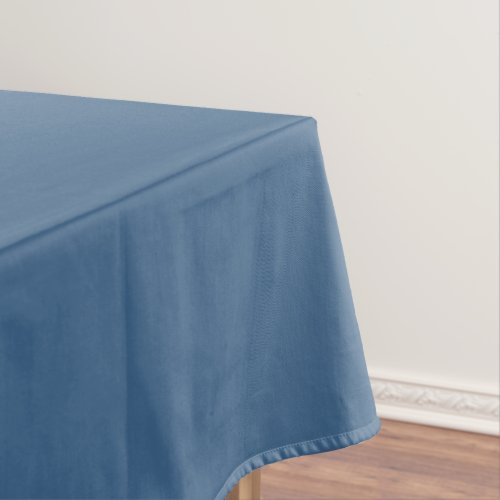 Solid steel blue tablecloth