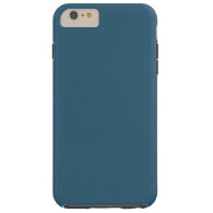 Solid Steel Blue Tough iPhone 6 Plus Case