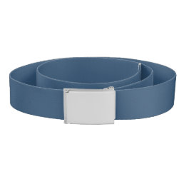 Solid stormy blue belt