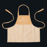Solid Stripes Editable Color Custom Kid Apron<br><div class="desc">This lovely design can be customized to your favorite color combinations. Matching adult and junior designs available. Makes a great gift! Find stylish stationery and gifts at our shop: www.berryberrysweet.com.</div>