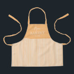 Solid Stripes Editable Color Custom Kid Apron<br><div class="desc">This lovely design can be customized to your favorite color combinations. Matching adult and junior designs available. Makes a great gift! Find stylish stationery and gifts at our shop: www.berryberrysweet.com.</div>