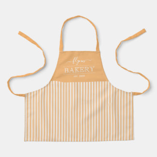 Solid Stripes Editable Color Custom Kid Apron