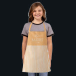 Solid Stripes Editable Color Custom Kid Apron<br><div class="desc">This lovely design can be customized to your favorite color combinations. Matching adult and junior designs available. Makes a great gift! Find stylish stationery and gifts at our shop: www.berryberrysweet.com.</div>