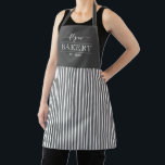 Solid Stripes Editable Color Personalized Apron<br><div class="desc">This lovely design can be customized to your favorite color combinations. Matching adult and junior designs available. Makes a great gift! Find stylish stationery and gifts at our shop: www.berryberrysweet.com.</div>