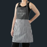 Solid Stripes Editable Color Personalized Apron<br><div class="desc">This lovely design can be customized to your favorite color combinations. Matching adult and junior designs available. Makes a great gift! Find stylish stationery and gifts at our shop: www.berryberrysweet.com.</div>