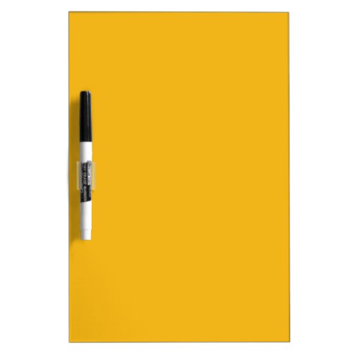 Solid sunflower amber yellow dry erase board