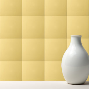 Solid sunlight pastel yellow ceramic tile