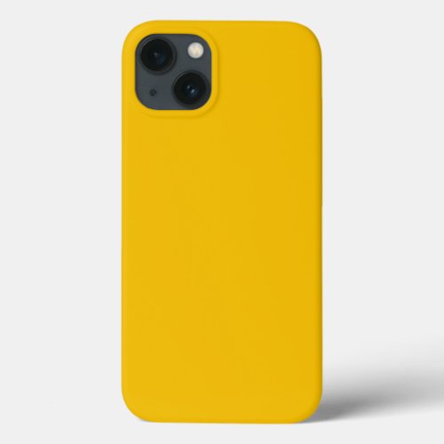 Solid sunny golden yellow iPhone 13 case