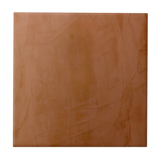Solid Tangerine Ceramic Tile (Front)