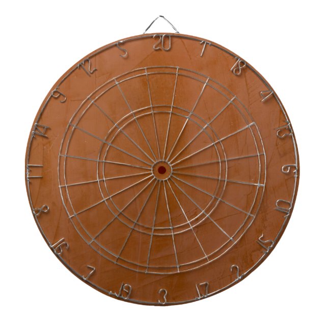 Solid Tangerine Dartboard (Front)