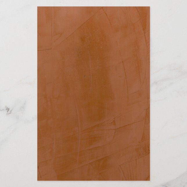 Solid Tangerine Stationery (Front)