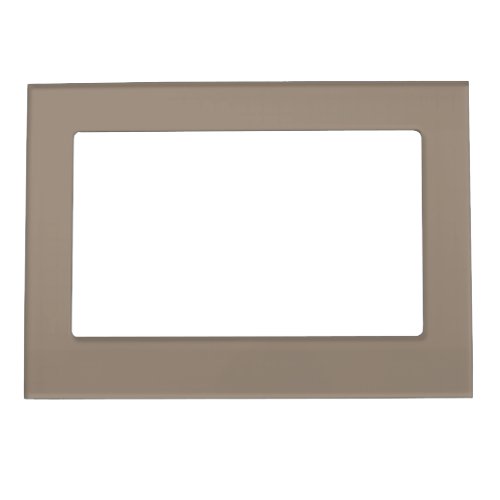 Solid taupe dusty brown magnetic frame