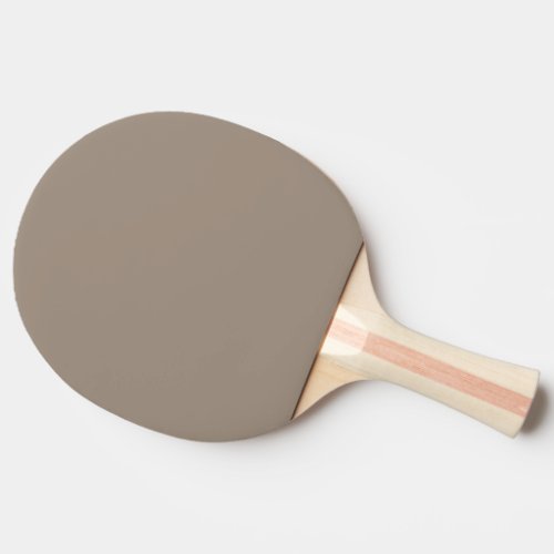 Solid taupe dusty brown ping pong paddle